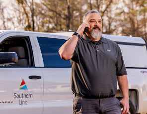 Person using mobile device